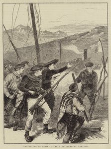Cestování ve Španělsku, vlak napadený Carlists